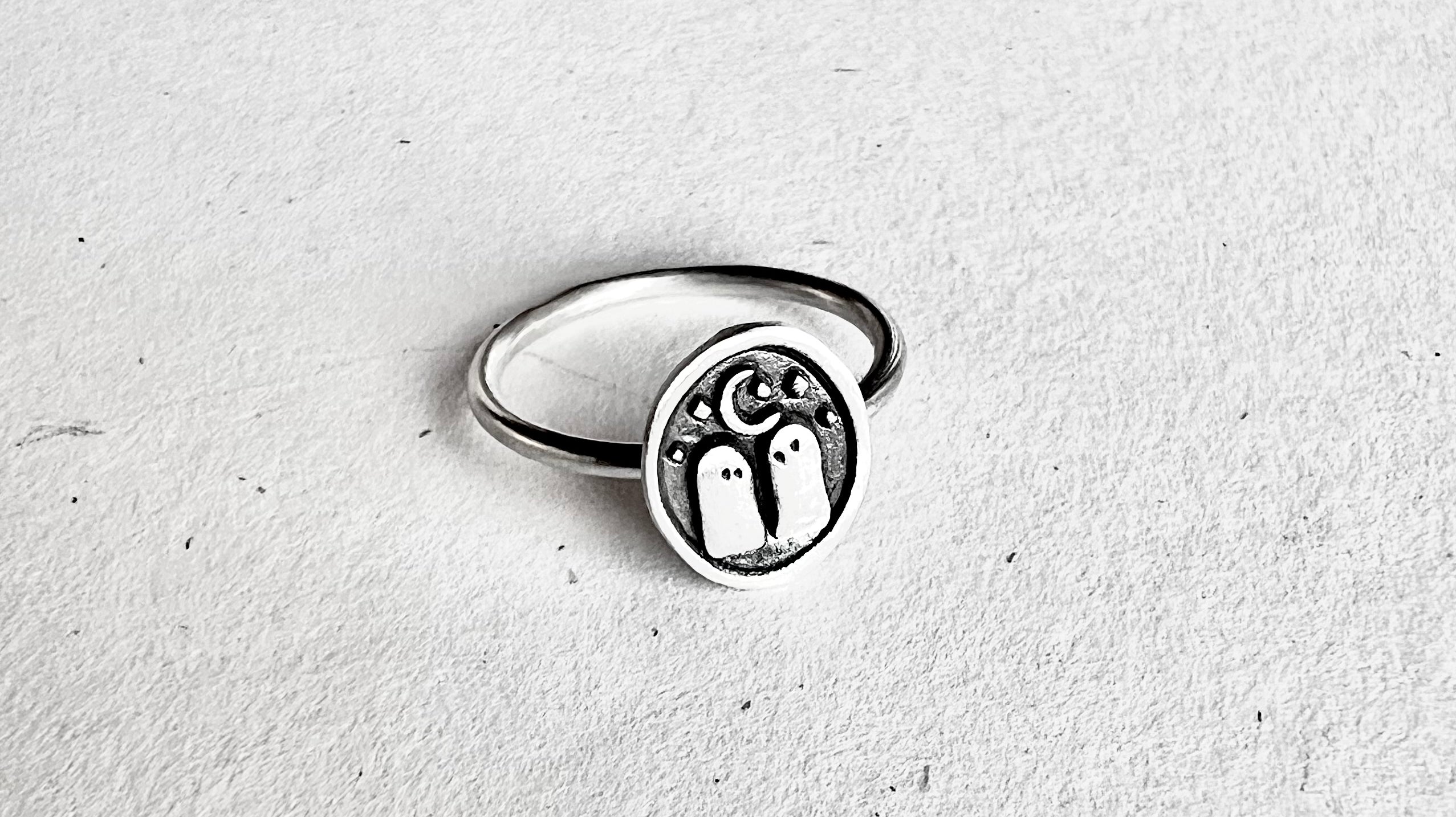 Introducing Our New Two Ghosts Under a Mushroom Ring: Whimsical, Spooky, and Handcrafted