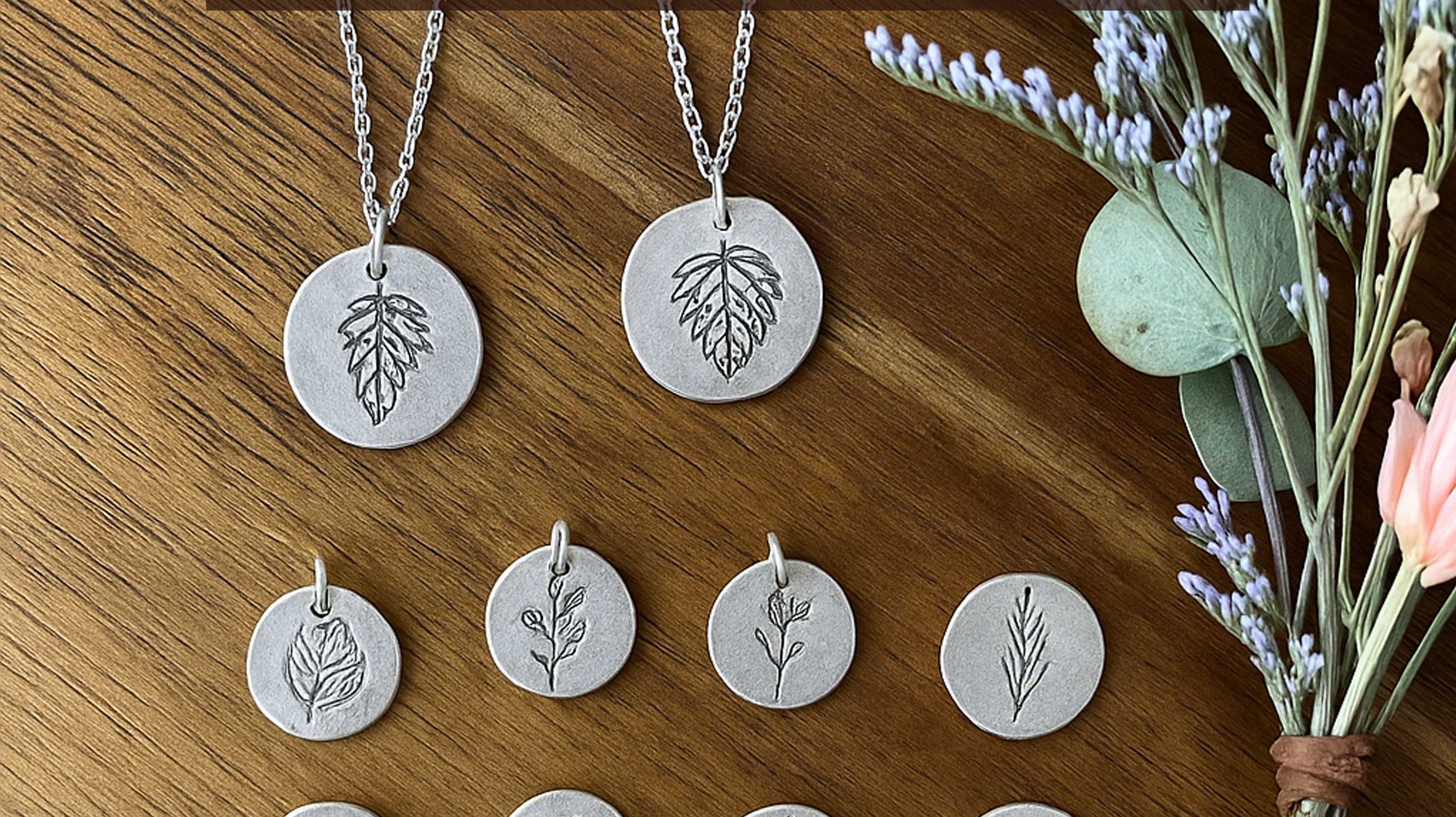 Holiday Silver Clay Charm Workshop: Make Botanical Jewelry Gifts from the Heart