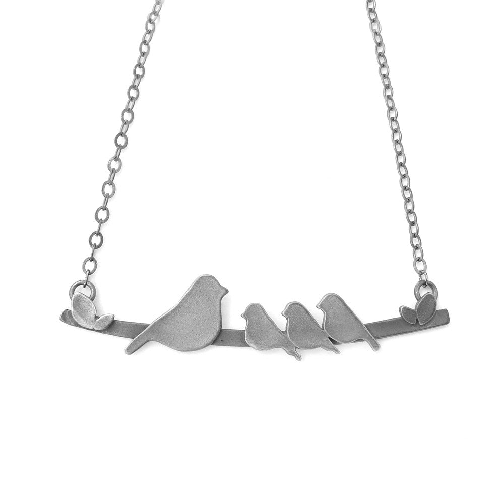 Parents and Baby Bird Necklace - Shop For Parents and Baby Bird