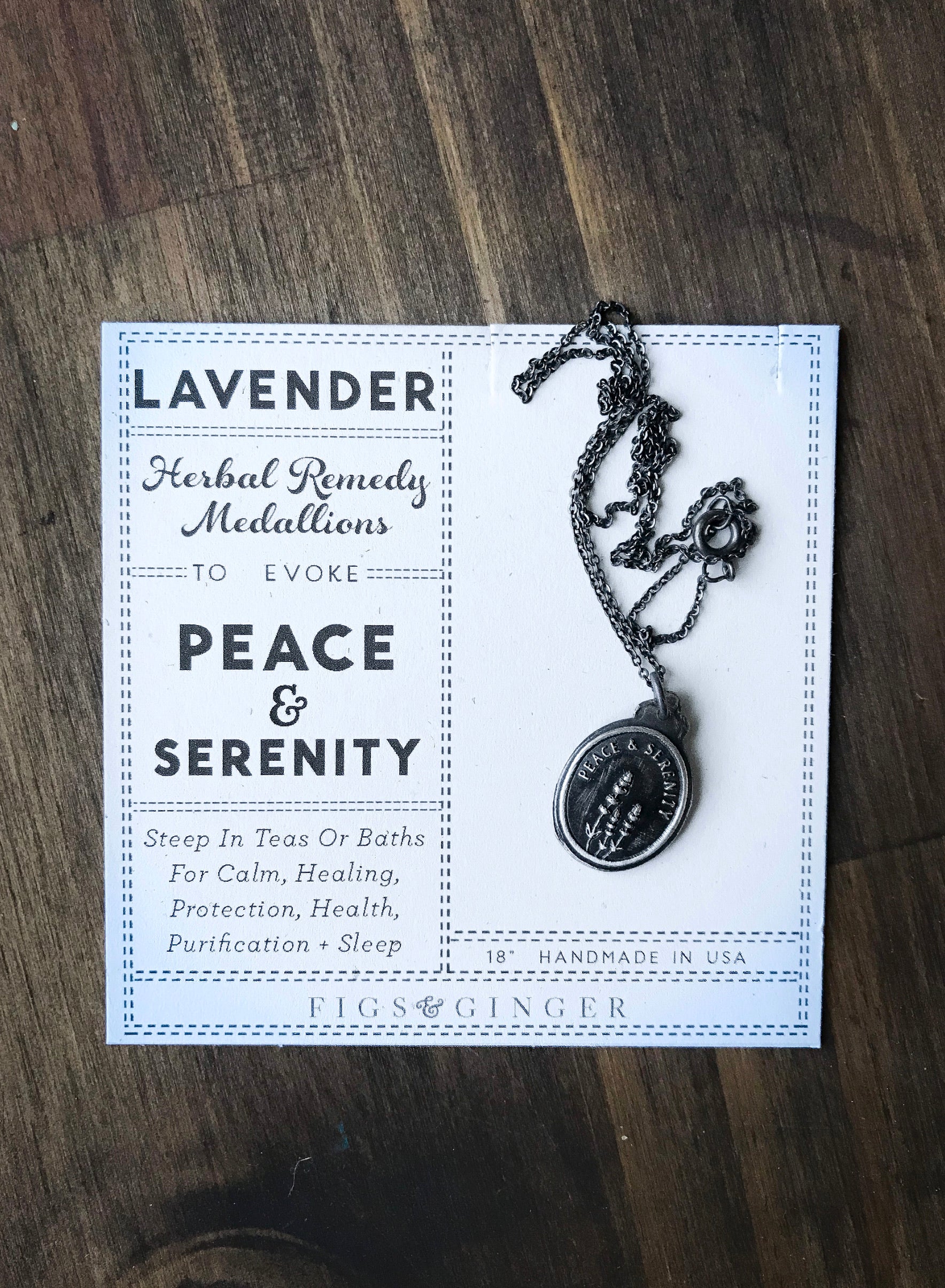 Lavender Herbal Remedy Medallions